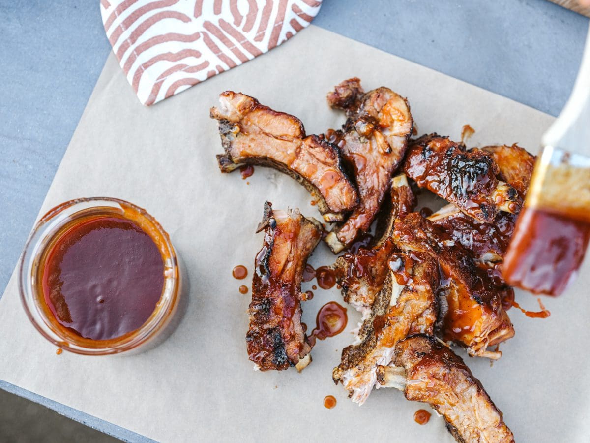 Baked and Grilled BBQ Ribs