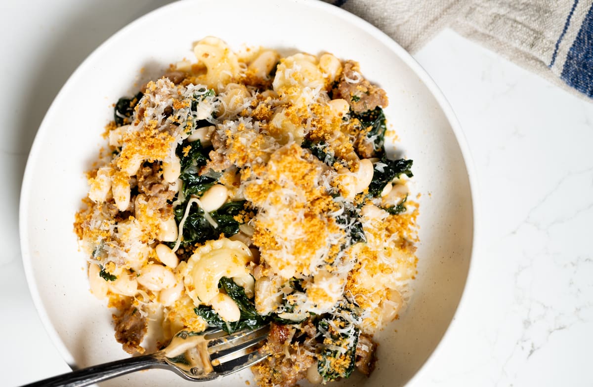 Sausage & White Bean Pasta