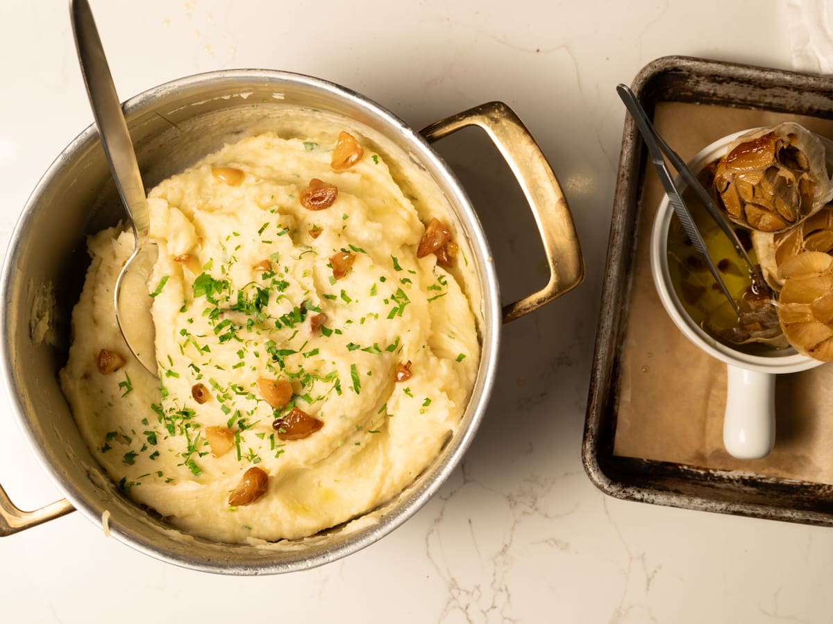 Roasted Garlic Mashed Potatoes