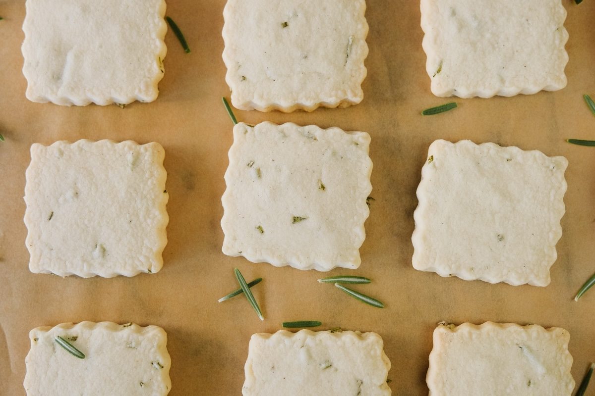 Rosemary Shortbread Cookies (Gluten-Free)